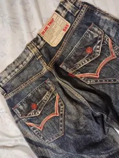 送料込み★EDWINブルートリップ503 ダメ－ジデニム日本製size30X32