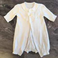 ホワイト ツーウェイ・ドレスオール 50-60cm