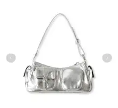 LILY BROWN シルバー ハンドバッグ