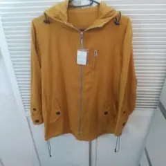 新品未使用 レイジブルー 麻混 マウンテンパーカー L