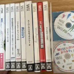 Wiiソフト等まとめ売り 11本セット 桃鉄・マリオカート他（ジャンク品扱い）
