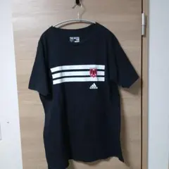 adidas ブラック Tシャツ 訳あり メンズ L 古着