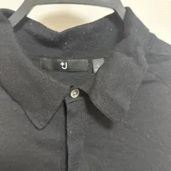 +J UNIQLO JIL SANDER メリノブレンドニットポロシャツ L