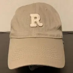 新品未使用ベージュ R刺繍 キャップ