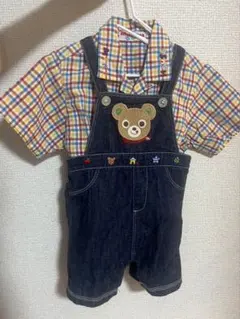 ミキハウス　90半袖Tシャツ、80サロペット