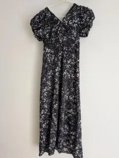 snidel バリエプリントコルセットワンピース