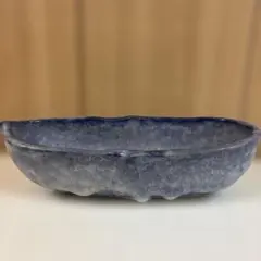 まとめ買い割引あり★花器 花瓶 刻印あり 青 盆栽鉢 草花鉢