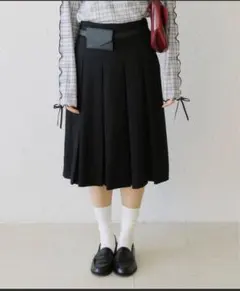2way ブラック プリーツスカート Mサイズのサムネイル