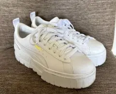 PUMA 厚底　スニーカー　白　ホワイト