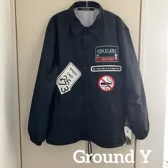 Ground Y ナイロン コーチジャケット 刺繍 ワッペンのサムネイル