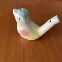 陶器製 小鳥の笛 置き物のサムネイル