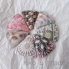 インド刺繍リボン 三角パッチンピン パッチンピン トライアングル