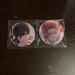 ブルーロック 缶バッジ　糸師凛　糸師冴　 TSUTAYA