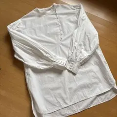 Ungrid ホワイト長袖シャツ Fサイズ