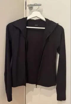 UNIQLO UVカットパーカー ブラック S エアリズム