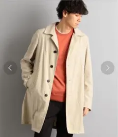 green label relaxing NMナイロンオックスステンカラーコート