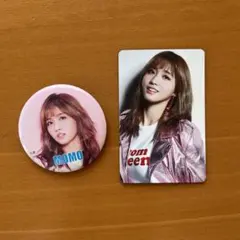twice モモ 缶バッジ、トレカ #twice復刻版
