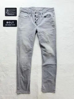 デンハム　DENHAM BOLT SKINNY FIT デニム パンツ グレーのサムネイル