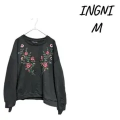 INGNI フラワー刺繍入りスウェット Mサイズ