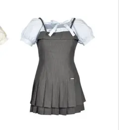 evelyn リリーエミュリー ダブルリボンバルーンプリーツOP Double Ribbon Ballon Pleats Onepiece｜evelyn（エブリン）公式通販サイト