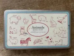 スタンプセット　木製　 アニマル　ケース付き