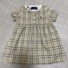 イーストボーイ　ワンピース　ベビー　90 チェック　フォーマル　ウエスト切り替え