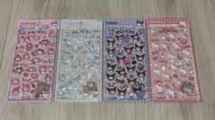 ボンボンドロップシール　マイメロ・シナモロール・クロミ・ハローキティーピンク