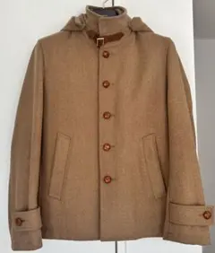 ユニオンステーション　スロートラッチスタンドカラーコート　茶色　ベルト　フード