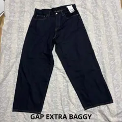 【新品】GAP スーパーバギー　デニムパンツ 34×32 インディゴブルーのサムネイル