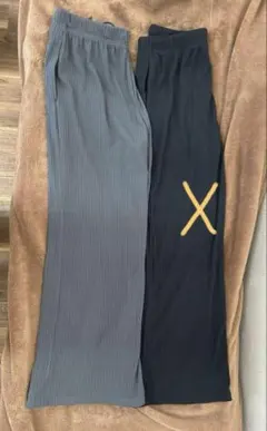 リブプリオンパンツ⭐︎丈65 グレー S