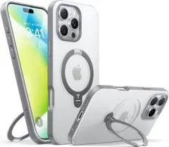 TORRAS iPhone 16 Pro Max 用 ケース ゼンマイ式スタンド