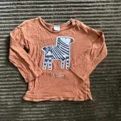 【数回着用】ZARA BABY ゼブラ柄ロンT 3-4Y 104