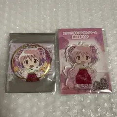 まどマギ　鹿目まどか　アクリルキーホルダー　缶バッジ(レア)