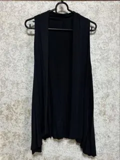 エスニック ベスト　ジレ　黒　ロータス　フリーサイズ