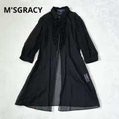 MSGRACYエムズグレイシー 透け感　フリル　シャツ　ワンピースのサムネイル
