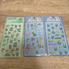 新品 ディズニー ぷくぷくシール トイストーリー モンスターズインク 3枚セット
