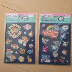 Angel Blue Daisy Lovers デニムファブリックステッカー