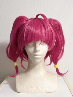 スタプリ プリキュア 星奈ひかる コスプレ ウィッグ ツインテール