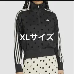 完売品！adidas ドット柄ジャージ XL ブラック　ポルカドット
