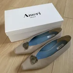 Ameri VINTAGE パンプス ベージュ メタルモチーフのサムネイル