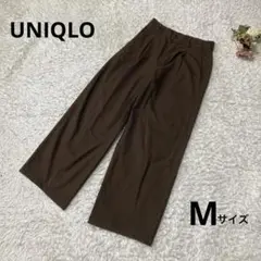 タックワイドパンツ ブラウン ワイドパンツ