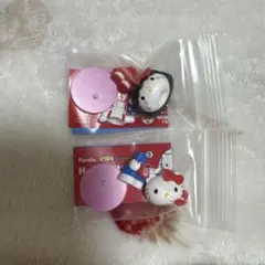 ハローキティ　チョコエッグ　ダイヤル電話　ちびまる子ちゃん　２点セット