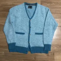 NUMBER (N)INE 水色 Vネック カーディガンのサムネイル