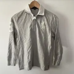 ラルフローレン ラガーシャツ グレー 長袖 ポロシャツ 140