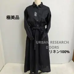 【極美品】URBAN RESEARCH DOORS　リネン シャツワンピース
