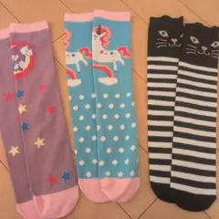 キッズ靴下セット（ユニコーン・星・猫）