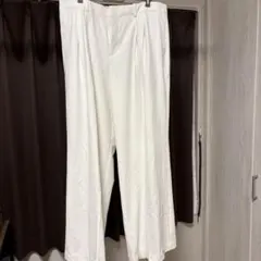 スマートワイドストレートパンツ/丈長め　UNIQLO 3xlのサムネイル