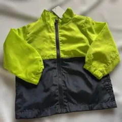 新品蛍光グリーンと黒のジャケット