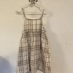 Samansa Mos2 Lagom チェック柄 キャミワンピース