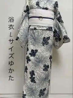 ふりふ 浴衣&帯セット「そしてゆめ」菊柄 綿100％ - メルカリ